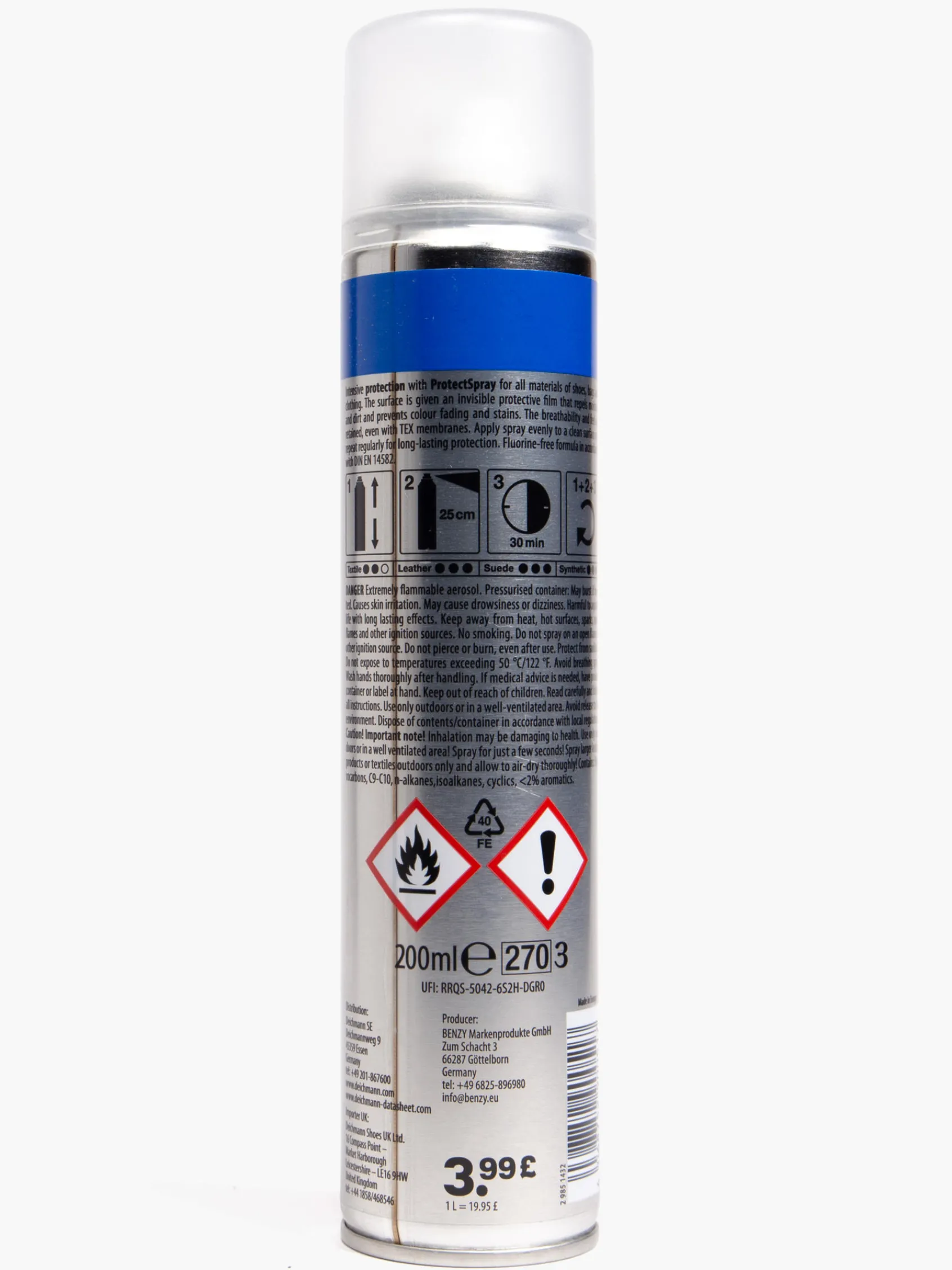 Damen DEICHMANN 200 ml Schutzspray (1 L = 39,95€)