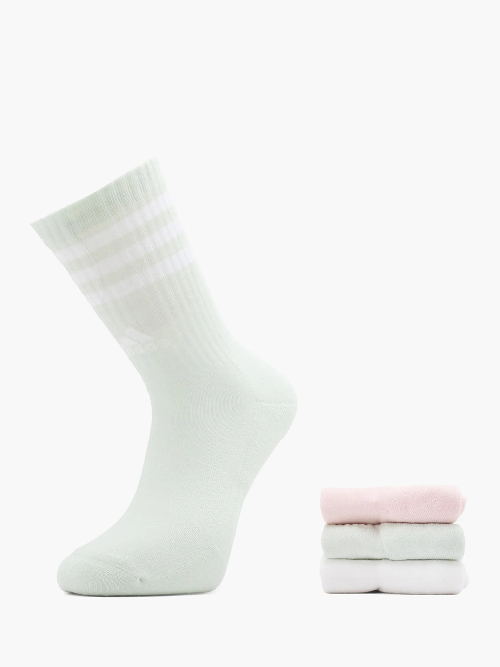 Herren adidas 3 Streifen 3er Pack Crew Socken