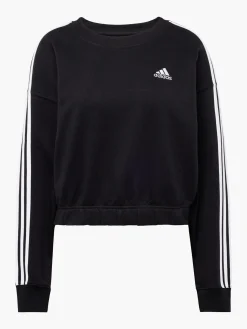 Damen adidas 3 Streifen Essentials Crop Sweatshirt