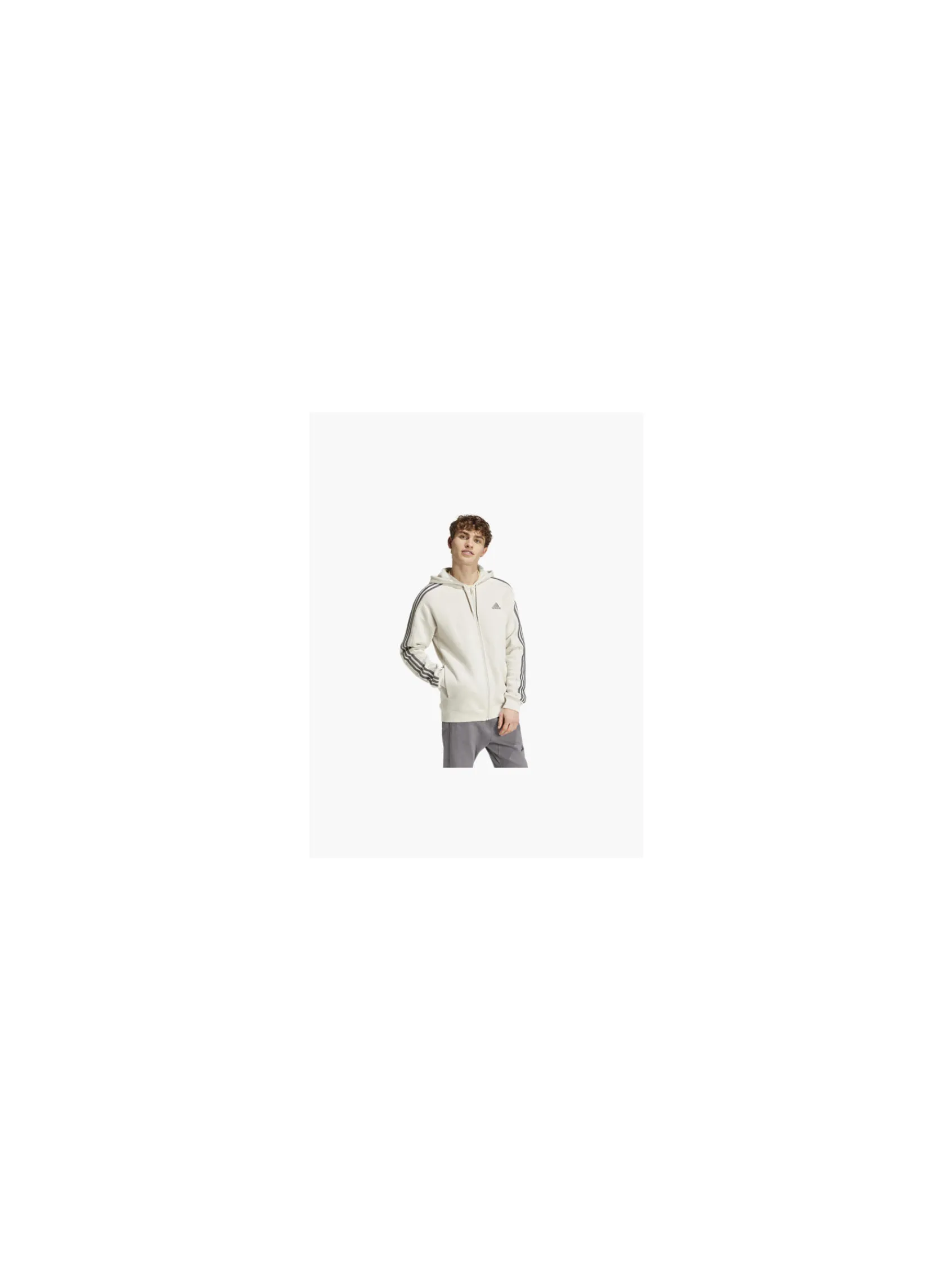 Herren adidas 3 Streifen Fleece Essentials Jacke