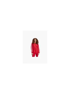 Damen adidas 3 Streifen Fleece Oversized Sweatshirt