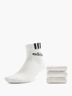 Damen adidas 3 Streifen Linear 3er Pack Crew Socken