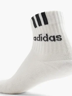 Damen adidas 3 Streifen Linear 3er Pack Crew Socken