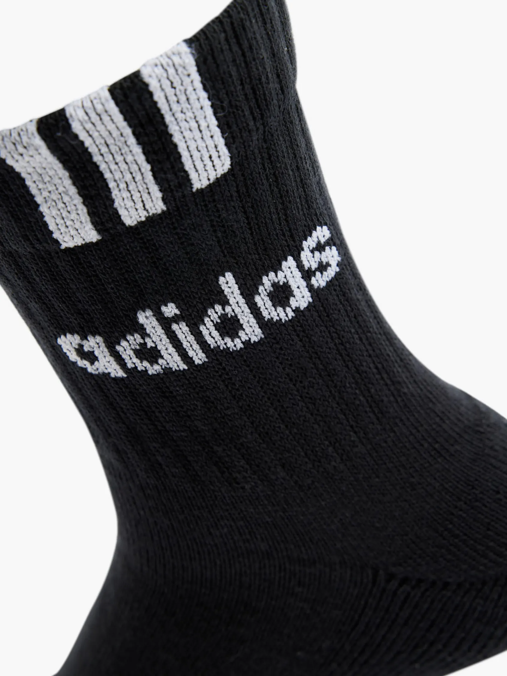 Damen adidas 3 Streifen Linear 3er Pack Crew Socken