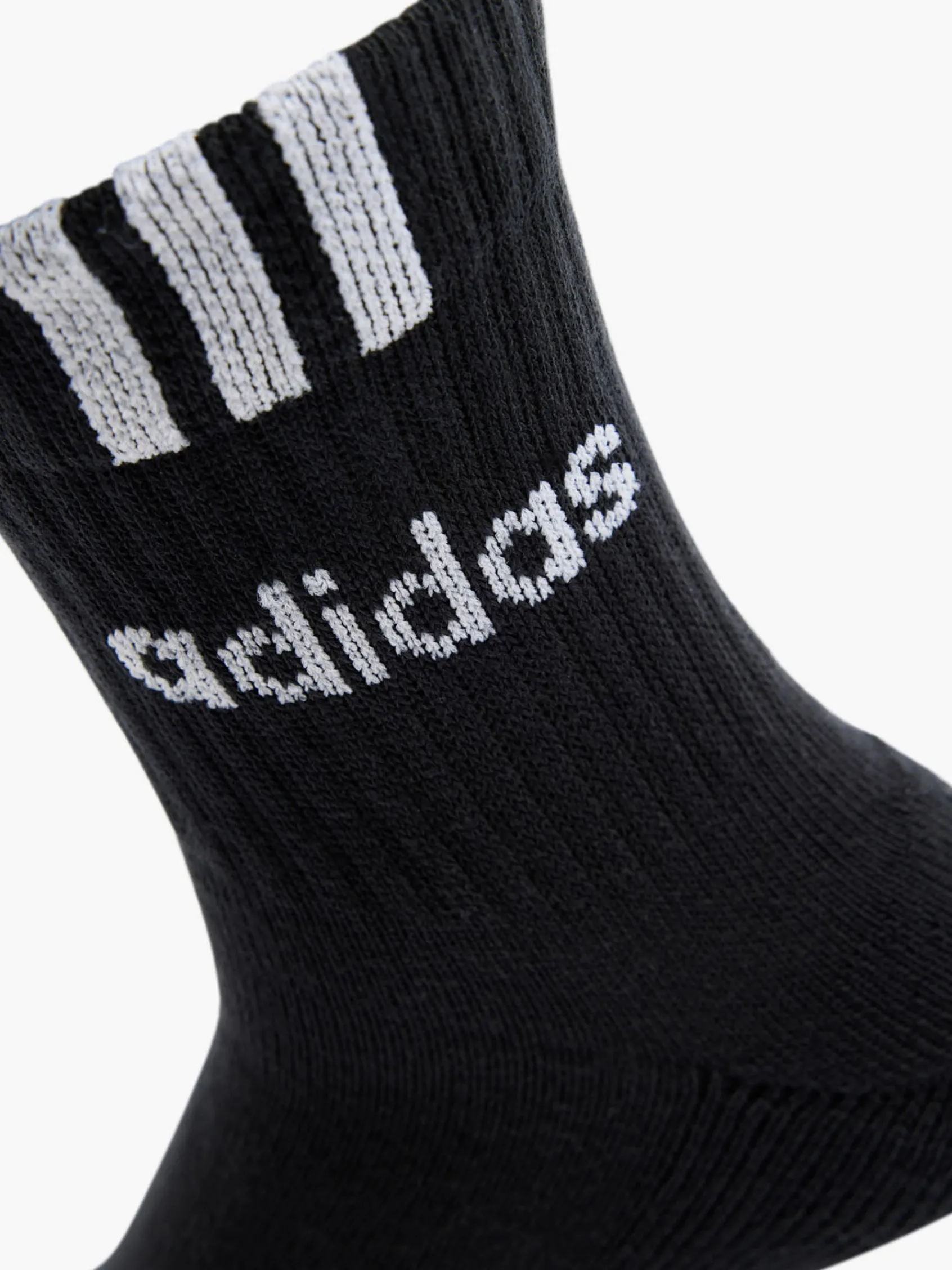 Herren adidas 3 Streifen Linear 3er Pack Crew Socken