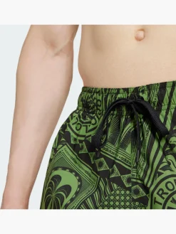 Herren adidas x FARM 3-Streifen 5-Inch Badeshorts