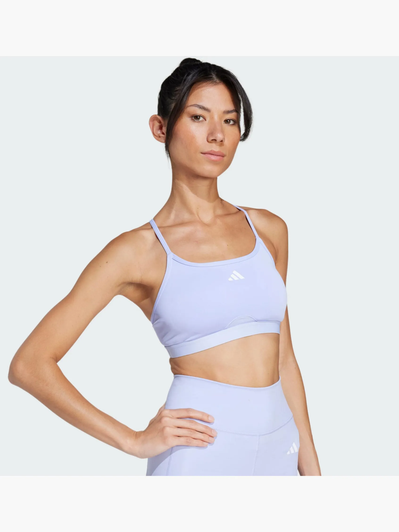 Damen adidas Aeroreact Training 3-Streifen Sport-BH