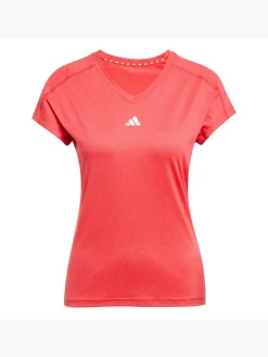 Damen adidas AEROREADY Train Essentials Minimal Branding V-Neck T-Shirt