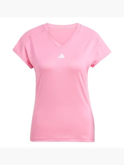 Damen adidas AEROREADY Train Essentials Minimal Branding V-Neck T-Shirt