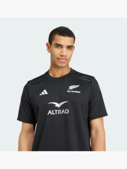 Herren adidas All Blacks Rugby AEROREADY Short Sleeve Trikot