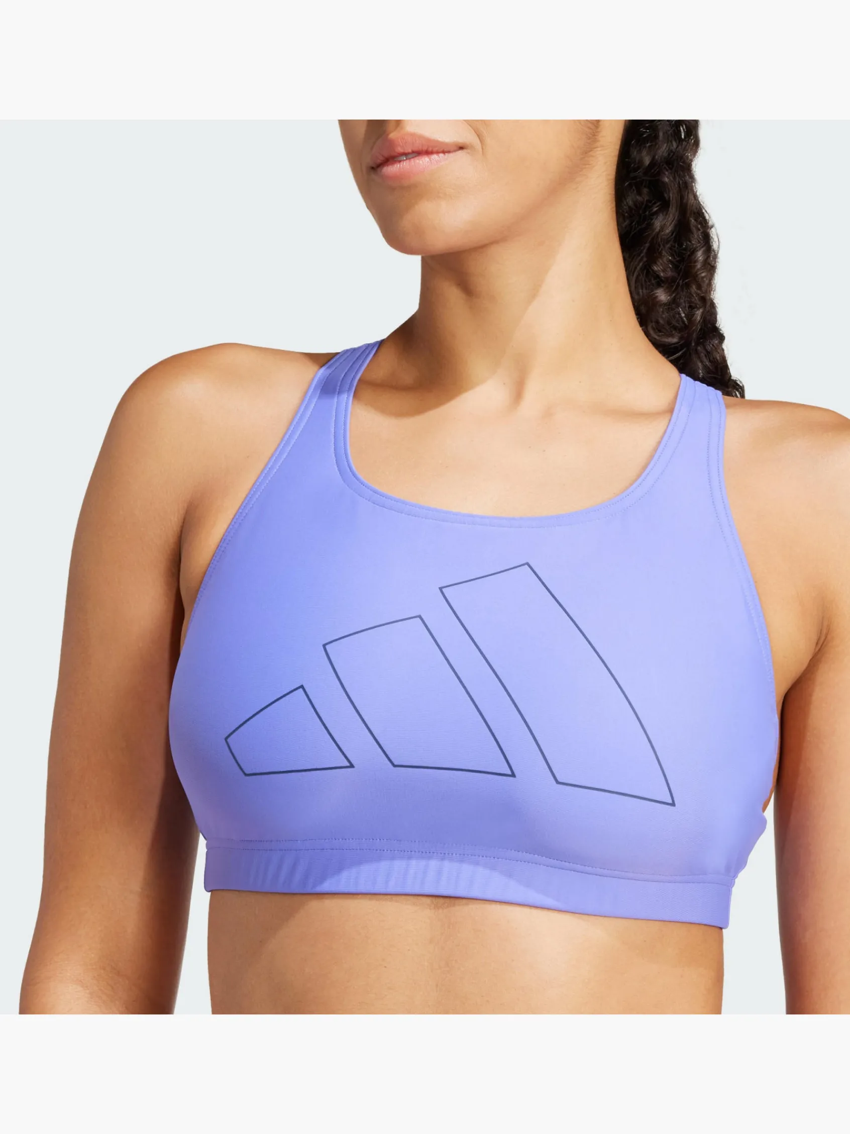 Damen adidas Big Bars Bikinioberteil
