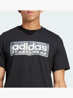 Herren adidas Camo Linear Graphic T-Shirt