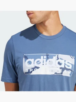 Herren adidas Camo Linear Graphic T-Shirt