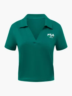 Damen FILA Crop Poloshirt