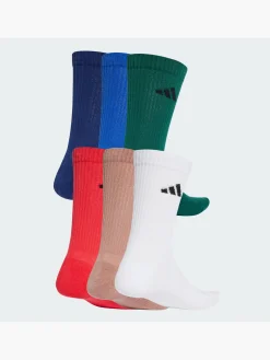 Herren adidas Cushioned Crew Socken, 6 Paar