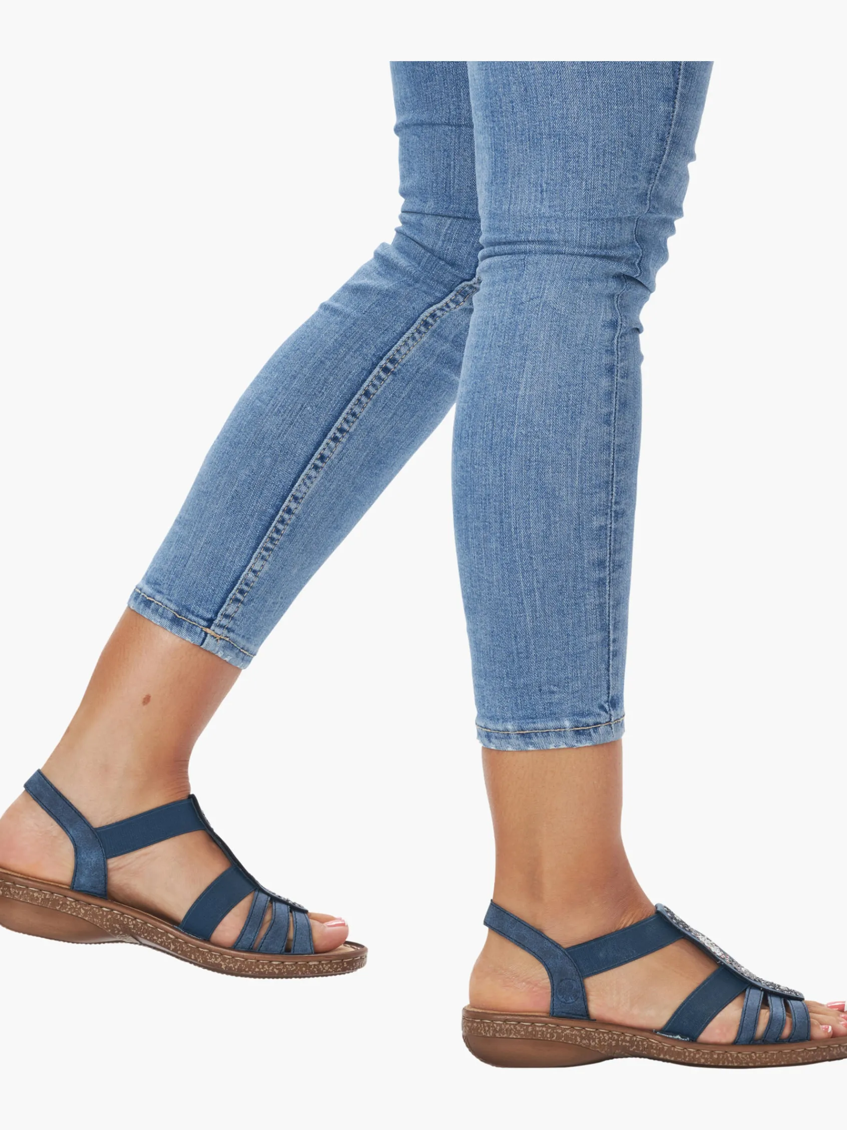 Damen Rieker Damen Riemchensandalen