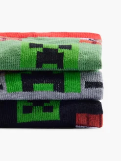 Kinder Minecraft 3er Pack Socken