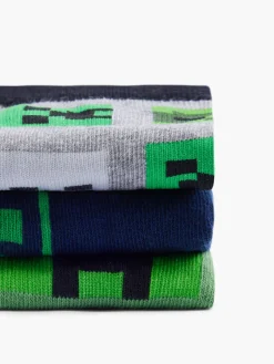 Kinder Minecraft 3er Pack Socken