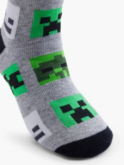 Kinder Minecraft 3er Pack Socken