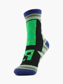 Kinder Minecraft 3er Pack Socken