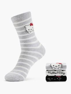 Damen HELLO KITTY 3er Pack Socken