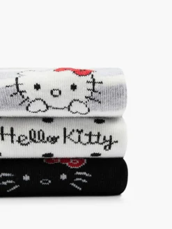 Damen HELLO KITTY 3er Pack Socken