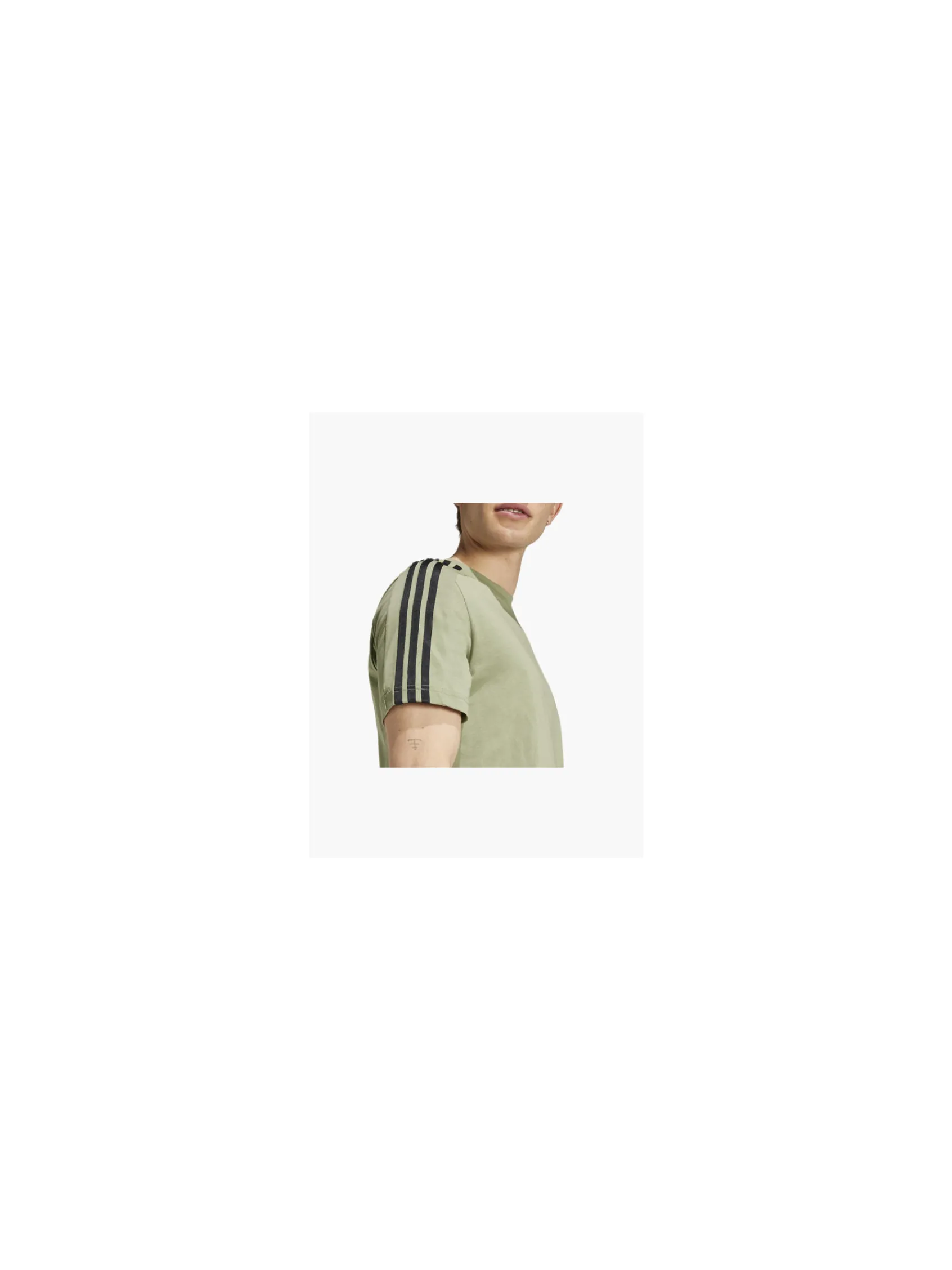 Herren adidas Essentials 3 Streifen Shirt