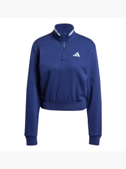 Damen adidas Essentials Color Pop French Terry Crop Quarter-Zip Originals Jacke