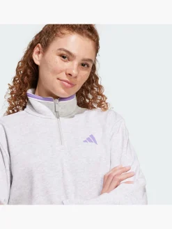 Damen adidas Essentials Color Pop French Terry Crop Quarter-Zip Originals Jacke