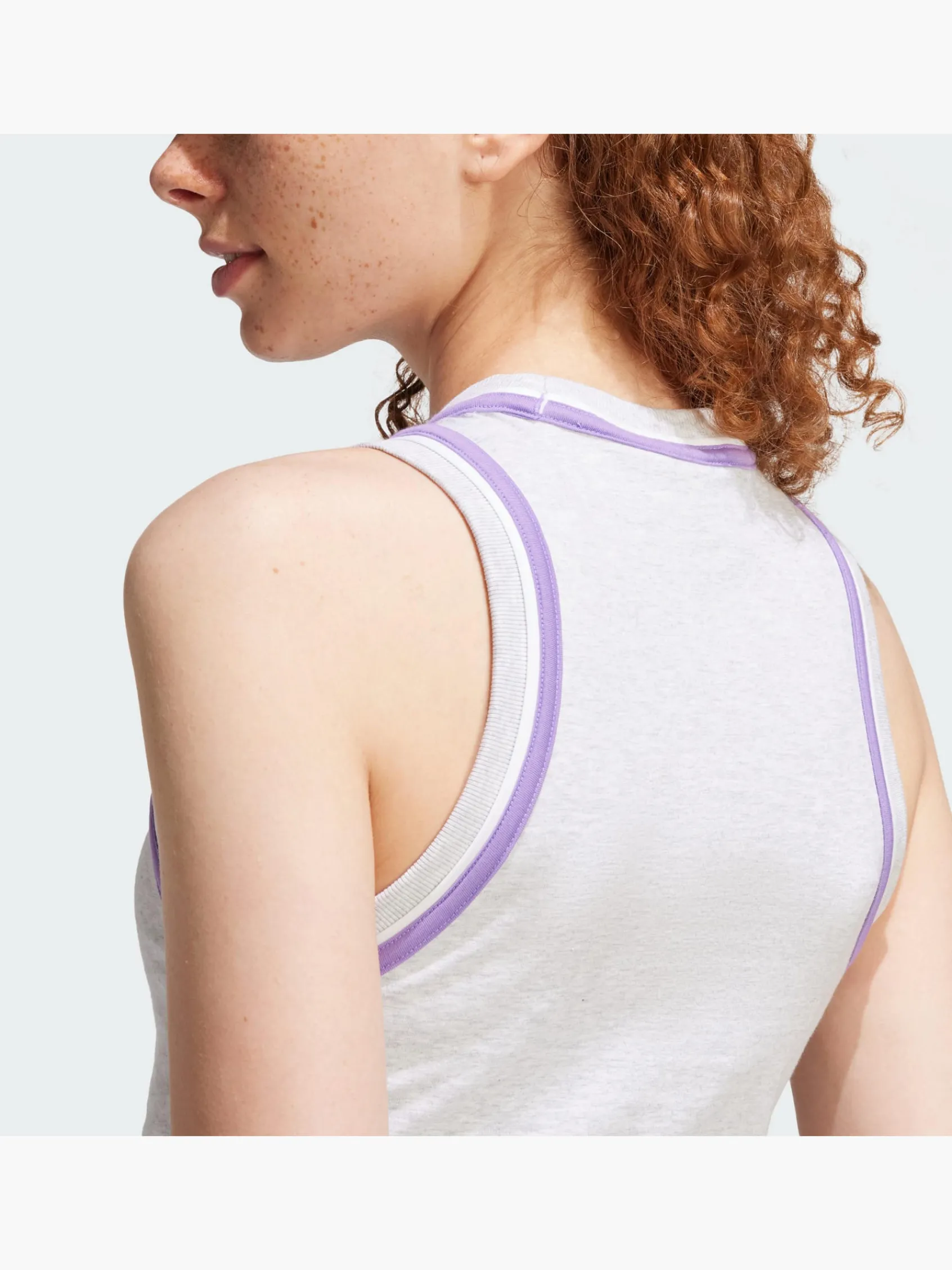 Damen adidas Essentials Color-Pop Cotton Crop-Top