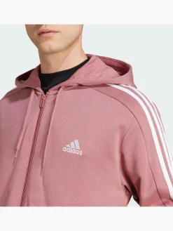 Herren adidas Essentials French Terry 3-Streifen Kapuzenjacke