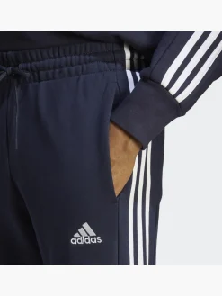 Herren adidas Essentials French Terry Tapered Cuff 3-Streifen Hose