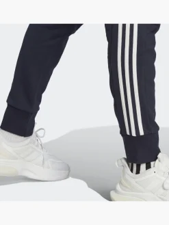 Herren adidas Essentials French Terry Tapered Cuff 3-Streifen Hose