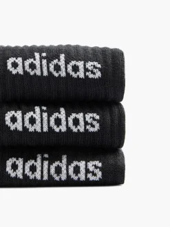 Damen adidas Essentials Linear 3er Pack Crew Socken