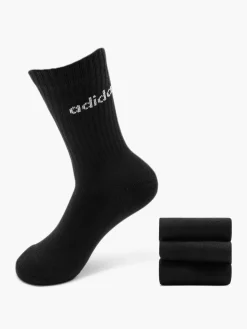 Damen adidas Essentials Linear 3er Pack Crew Socken