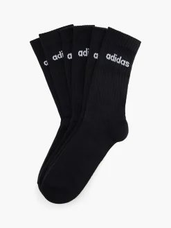 Herren adidas Essentials Linear 3er Pack Crew Socken