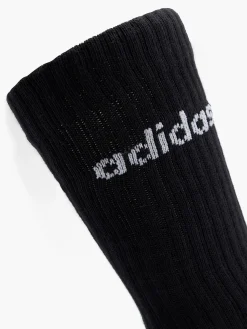 Herren adidas Essentials Linear 3er Pack Crew Socken