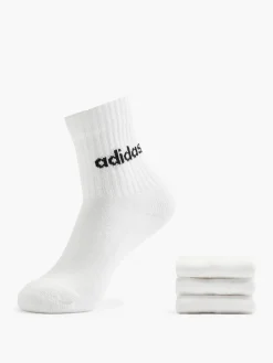 Kinder adidas Essentials Linear 3er Pack Crew Socken