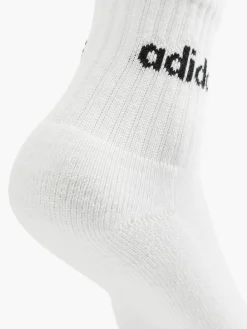 Kinder adidas Essentials Linear 3er Pack Crew Socken