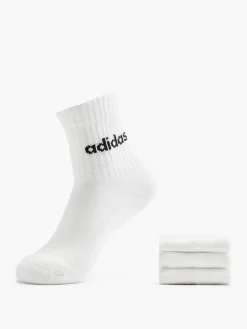 Kinder adidas Essentials Linear 3er Pack Crew Socken