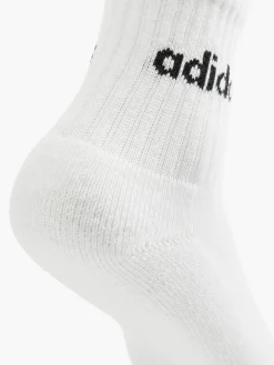 Kinder adidas Essentials Linear 3er Pack Crew Socken