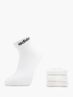 Herren adidas Essentials Linear 3er Pack Ankle Socken