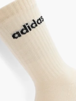 Kinder adidas Essentials Linear 3er Pack Crew Socken