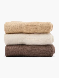 Damen Essentials Linear 3er Pack Crew Socken
