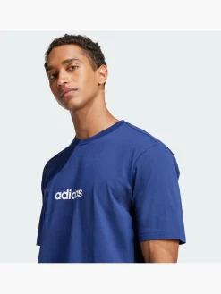 Herren adidas Essentials Linear Single Jersey T-Shirt