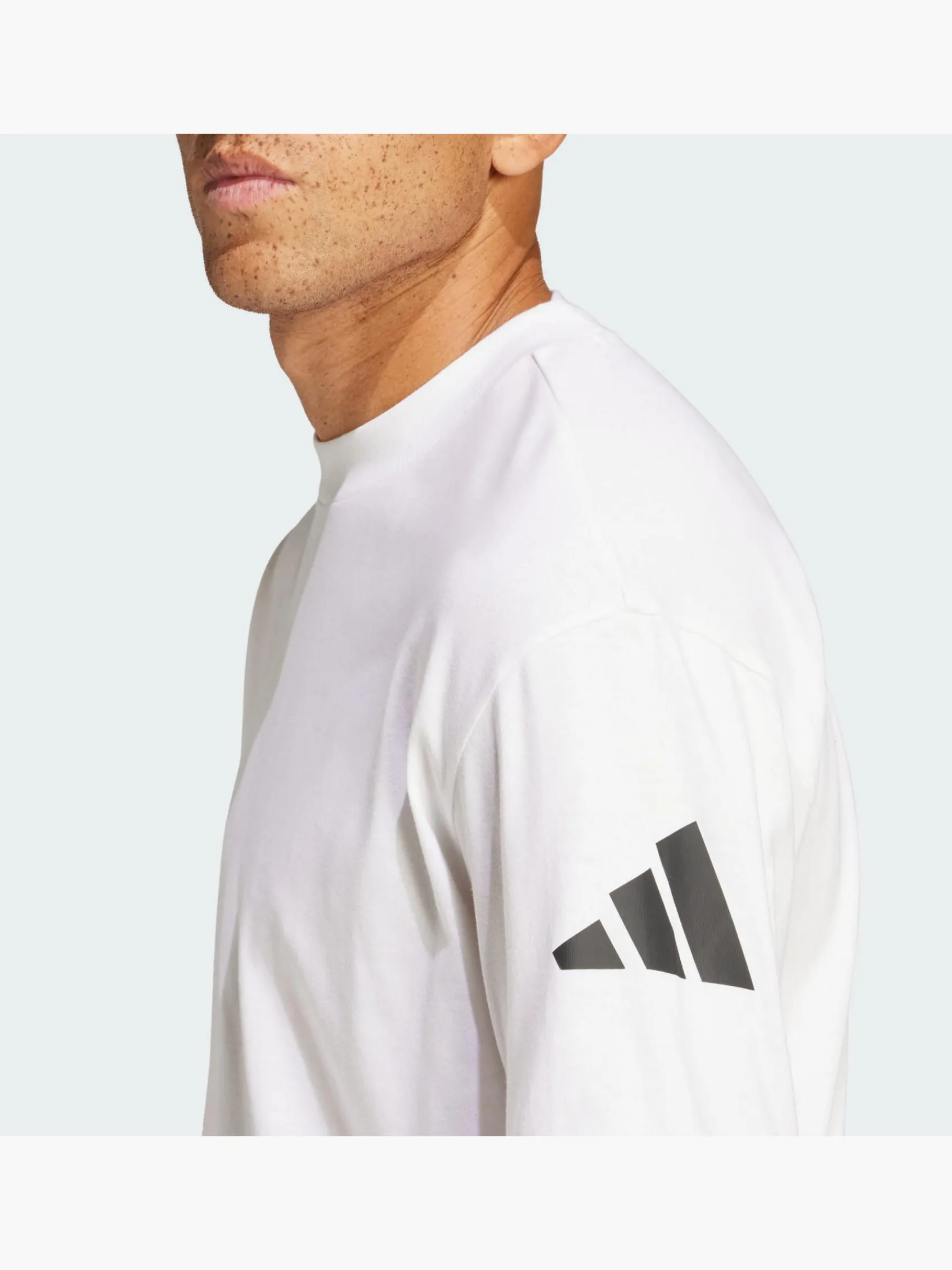 Herren adidas Essentials Loose Fit 3 Bar Logo T-Shirt
