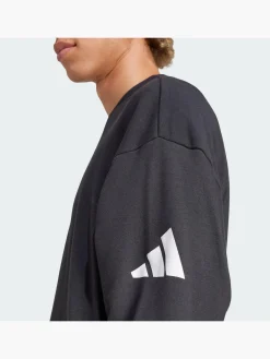 Herren adidas Essentials Loose Fit 3 Bar Logo Sweatshirt