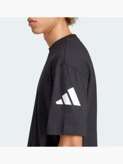 Herren adidas Essentials Loose Fit 3 Bar Logo T-Shirt