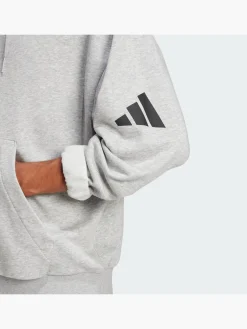 Herren adidas Essentials Loose-Fit 3-Streifen Logo French Terry Hoodie