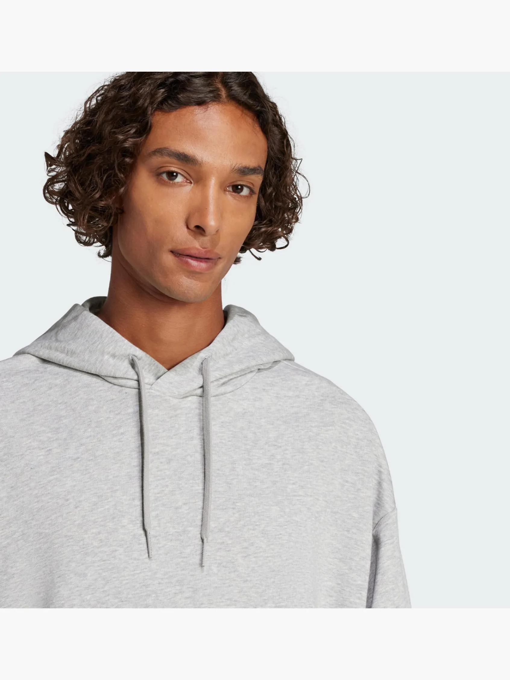 Herren adidas Essentials Loose-Fit 3-Streifen Logo French Terry Hoodie
